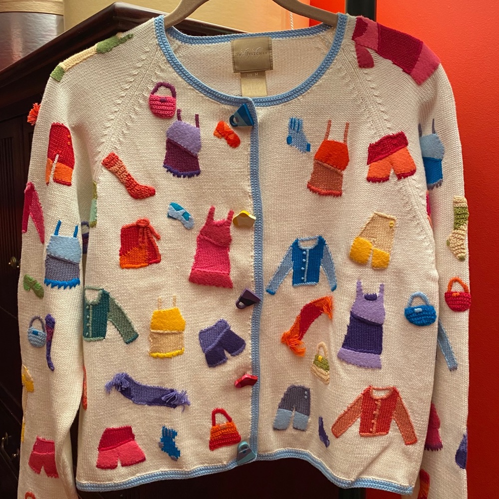 “Collector Sweater” In Stitches. NWT. Morning Fun